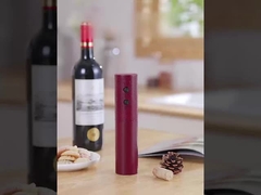 Μαύρο Κόκκινο ABS επαναφορτιζόμενο ηλεκτρικό ανοιχτήρα μπουκαλιών 3 ώρες χρόνος φόρτισης